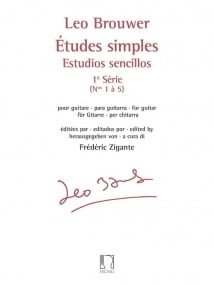 Brouwer: Simple Studies 1st Series for Guitar published by Eschig